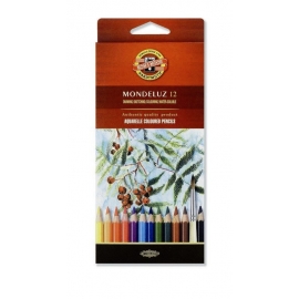 MONDULEZ - SET OF ARTISTS' AQUARELLE COLOURED PENCILS - X12