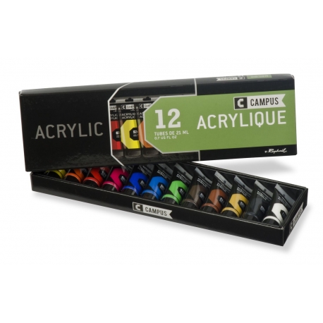 CAMPUS ACRYLIC - SET OF 12 TUBES - X21ML