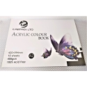 ACRYLIC COLOUR BOOK 400GSM 10 SHEETS A2 GLUED