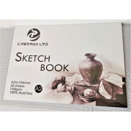 SKETCH BOOK 150GSM 30 SHEETS A2 GLUED