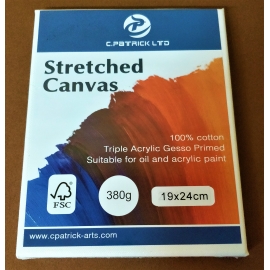 STRETCHED CANVAS 19 X 24CM BY 1.5CM