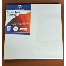 STRETCHED CANVAS 40 X 40CM BY 1.5CM
