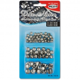 METAL STUDS ROUND SILVER 7MM/9MM/12MM ASSTD.