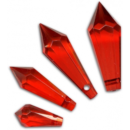 ACRYLIC ASSORTED DIAMANTEN 30PCS - RED