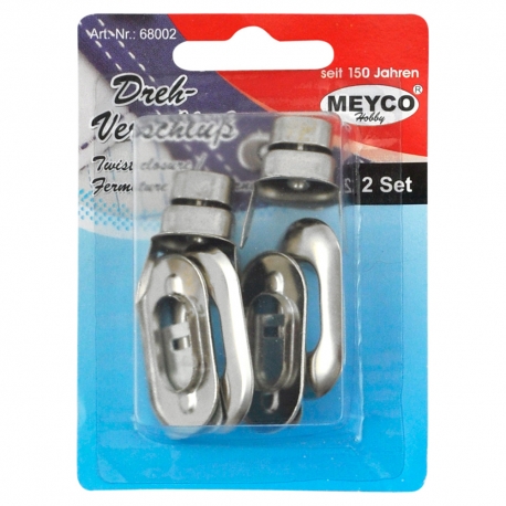 ROTARY CLOSURE 35 X 18MM SET 2 - SILVER