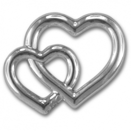MEYCO - SILVER DECORATION HEARTS - 15PCS
