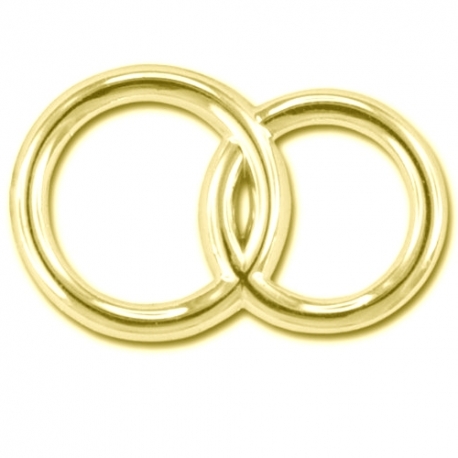 DECORATION GOLD RINGS - 15 PCS