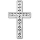 SILVER DECORATION CROSSES - 15PCS