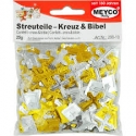 CROSS & BIBLES CONFETTI - GOLD & SILVER