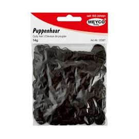 DARK BROWN DOLL HAIR 14G