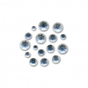 ACRYLIC STRASS 2MM - 4MM KRISTALL - 300PCS