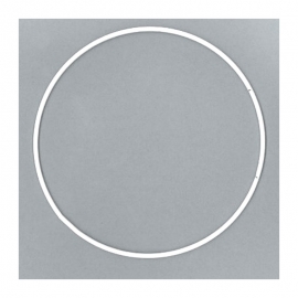 WIRE RING WHITE 15CM DIAM.