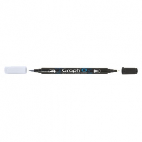 COOL GREY LIGHT GRAPH`O TWIN TIP WATER BASED MARKER