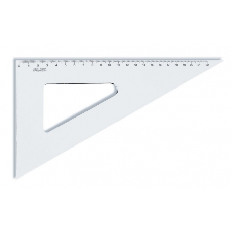 SET SQUARE 60/250 TRANSPARENT