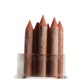 REDDISH BROWN - COLOURED LEADS - 90 X 3,8MM