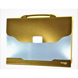 A4 PLASTIC ACCORDIAN FOLDER - BLACK