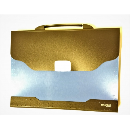 A4 PLASTIC ACCORDIAN FOLDER - BLACK