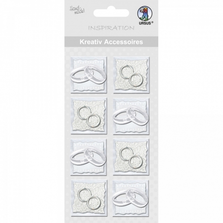 SILVER WEDDING RINGS CREATIVE ACCESSORIES 129 