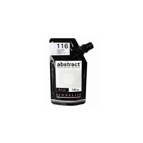 SENNELIER ABSTRACT ACRYLIC 120ML - TITANIUM WHITE