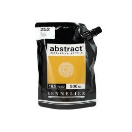 SENNELIER ABSTRACT ACRYLIC PAINT 500ML - YELLOW OCHRE 