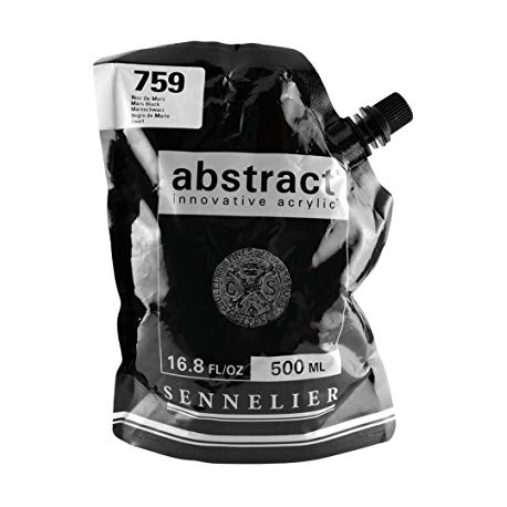 SENNELIER ABSTRACT ACRYLIC 500ML - MARS BLACK 