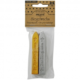 SEALING WAX 2 PCS - GOLD AND SILVER