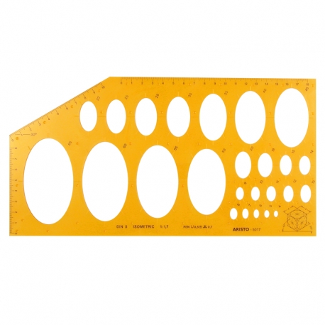 ARISTO ELLIPSE TEMPLATE "ISOMETRIC"