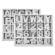 MEYCO WHITE MDF LETTER "A" 10CM HIGH X 1.8CM