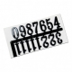 MEYCO SELF ADHESIVE CLOCK NUMBERS - BLACK