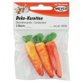 MEYCO DECORATION CARROTS 3 PCS 1.5X 5.3CM