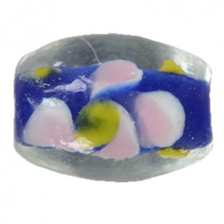 GLASS LAMP BEAD 15MM - BLUE