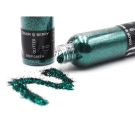 COLORBERRY CHUNKY GLITTER - DEEP GREEN - 90G