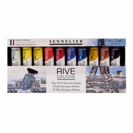 RIVE GAUCHE FINE OIL COLOURS FOR ARTISTS - 10 X 21ML