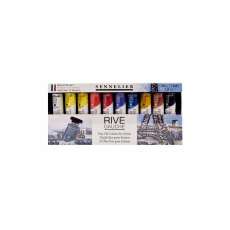 RIVE GAUCHE FINE OIL COLOURS FOR ARTISTS - 10 X 21ML