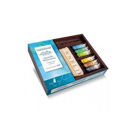 LA PETITE AQUARELLE - FINE STUDENT WATERCOLOUR SET - 12 X 10ML