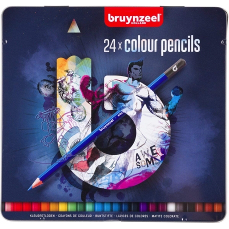 BRUYNZEEL COLOUR PENCILS X 24