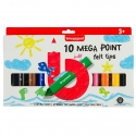 BRUYNZEEL MEGA POINT FELT TIPS X 10