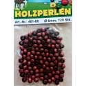WOODEN BEADS BROWN - 6MM - 120PCS