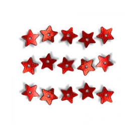 SEQUINS SMALL STAR 1400PCS - RED