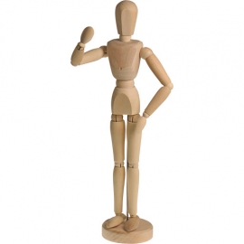 WOODEN MANNIQUIN 30CM HIGH