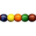 WOODEN BEADS 12MM X 35 PCS - ASSORTED