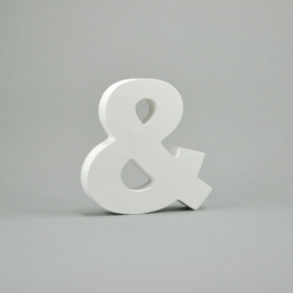 MDF SYMBOL "&" 10CM HIGH X 1.8CM