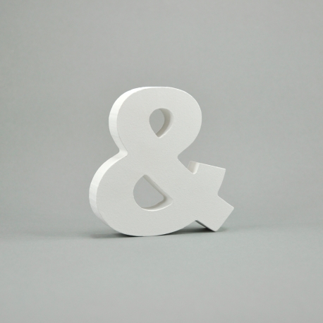 MDF SYMBOL "&" 10CM HIGH X 1.8CM