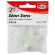 GLITTER STAR 4.8CM - WHITE