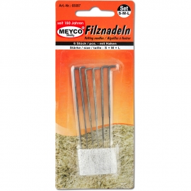 FELTING NEEDLE SET OF 6PCS X 2 SIZES 90MM LONG