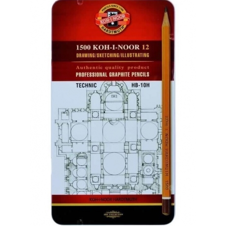 KOH-I-NOOR SET OF GRAPHITE PENCILS 1502 - TECHNIC