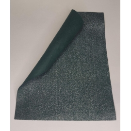 1MM FINE GLITTERED FELT 30 X 40CM - DARK GREEN