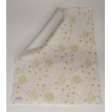 1MM SPOTTED FELT 30 X 40CM - ORANGE/WHITE 