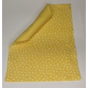 1MM SPOTTED FELT 30 X 40CM - ORANGE/WHITE 