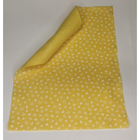 1MM SPOTTED FELT 30 X 40CM - ORANGE/WHITE 